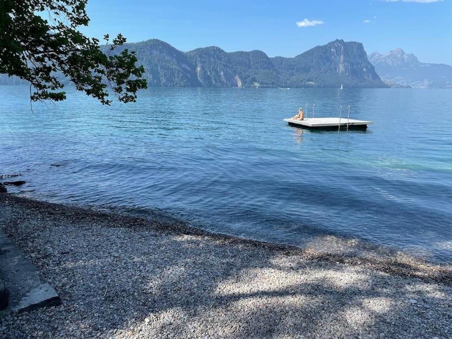 Villa Bootsmann Mit Spektakulaerer Seesicht Nahe Badestrand Вицнау Екстер'єр фото